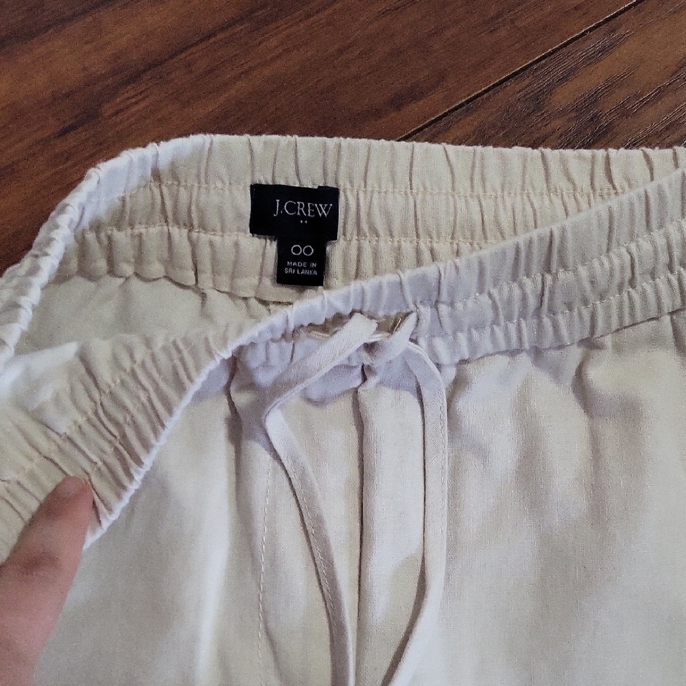 J.Crew Cream Drawstring Pants